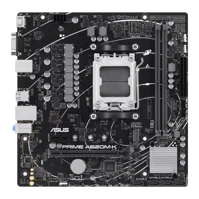 Placa Madre Asus A620M-K Prime AMD Micro ATX DDR4 PCIe 4.0 M.2 (90MB1F40-M0EAY0)