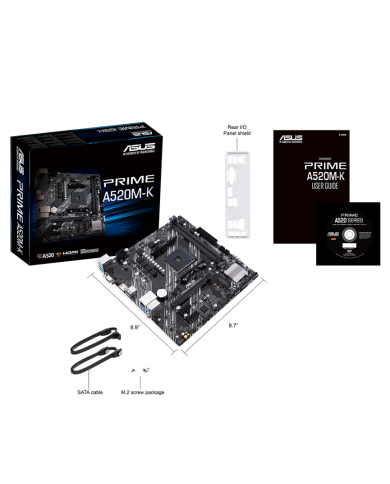 Placa Madre Asus A520M-K Prime AMD Micro ATX DDR5 PCIe 3.0 M.2 (90MB1500-M0EAY0)