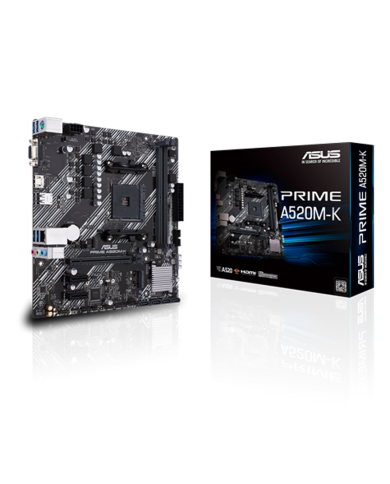 Placa Madre Asus A520M-K Prime AMD Micro ATX DDR5 PCIe 3.0 M.2 (90MB1500-M0EAY0)