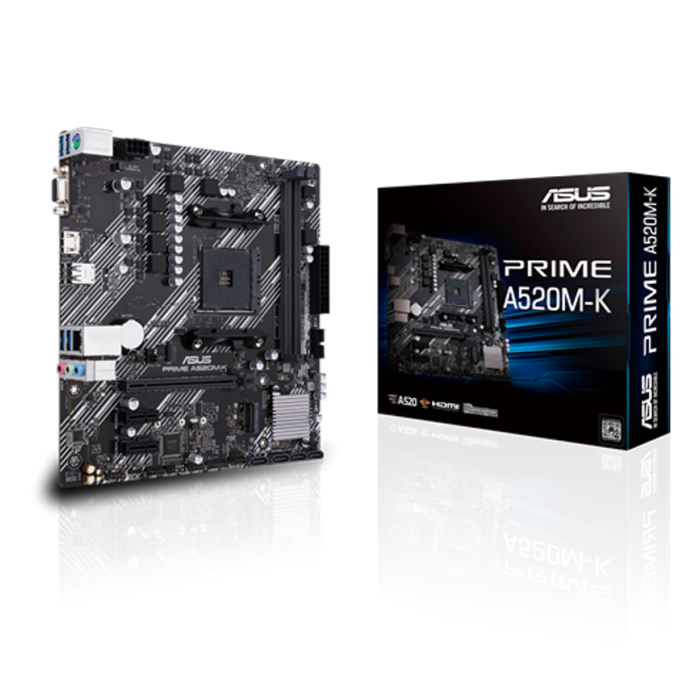 Placa Madre Asus A520M-K Prime AMD Micro ATX DDR5 PCIe 3.0 M.2 (90MB1500-M0EAY0)