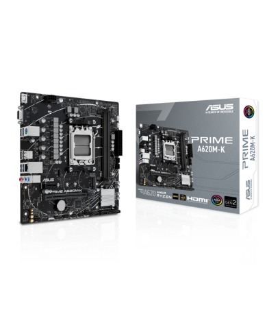 Placa Madre Asus A620M-K Prime AMD Micro ATX DDR4 PCIe 4.0 M.2 (90MB1F40-M0EAY0)