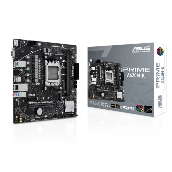 Placa Madre Asus A620M-K Prime AMD Micro ATX DDR4 PCIe 4.0 M.2 (90MB1F40-M0EAY0)