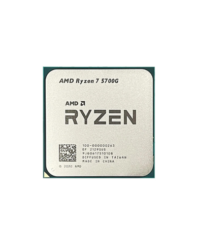 Procesador AMD Ryzen 7 5700G AM4 3.8Hz, 6-Cores, 16-Hilos, 65W, Radeon Graphics (100-100000263BOX)