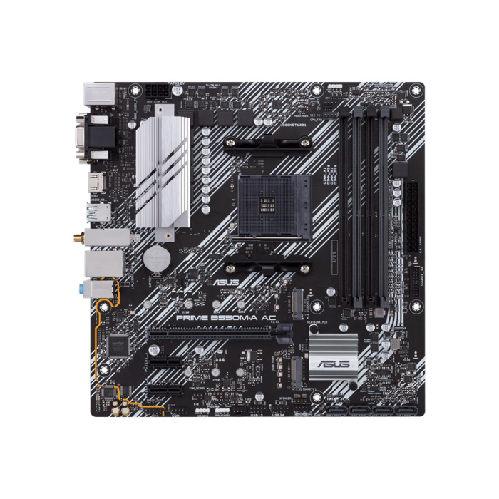 Placa Madre Asus B550M-A AC PRIME AMD Micro ATX DDR4 PCIe 4.0 M.2 (PRIME B550M-A AC)