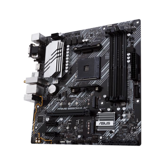 Placa Madre Asus B550M-A AC PRIME AMD Micro ATX DDR4 PCIe 4.0 M.2 (PRIME B550M-A AC)