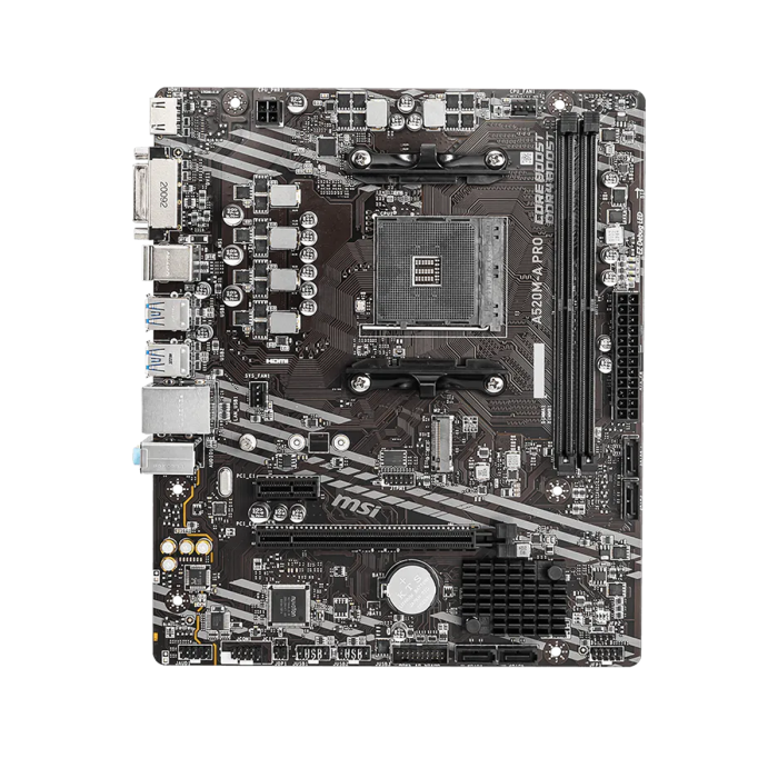 Placa Madre MSI A520M-A PRO AMD Micro ATX DDR4 PCIe 3.0 M.2 (911-7D14-020)