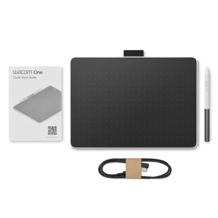 Tablet Digitalizadora Wacom One Small Bluetooth USB-C Negra (CTC4110WLW0A)