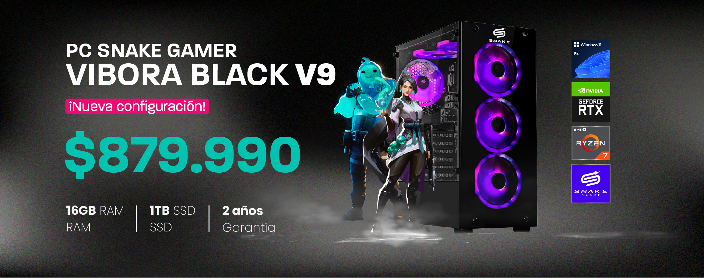 PC GAMER VIBORA V9